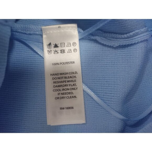 Happily Grey Womens Black & Blue Tank Tops S Polyester Sleeveless Square Neck - Picture 4 of 8